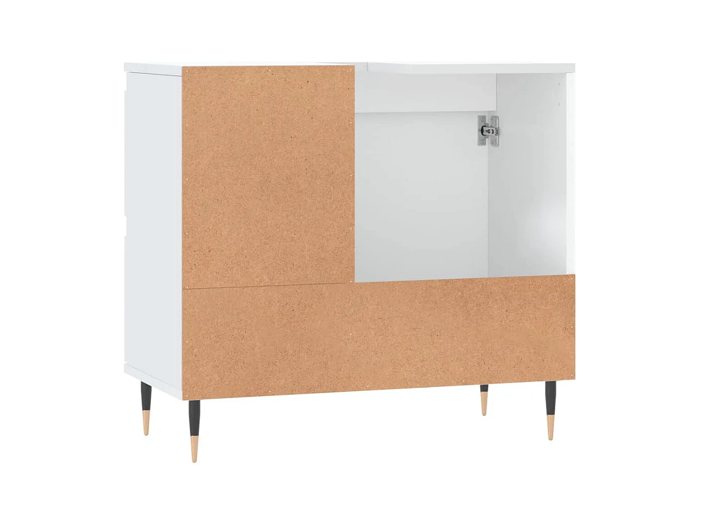 Armoire de salle de bain blanc 65x33x60 cm bois d'ingénierie