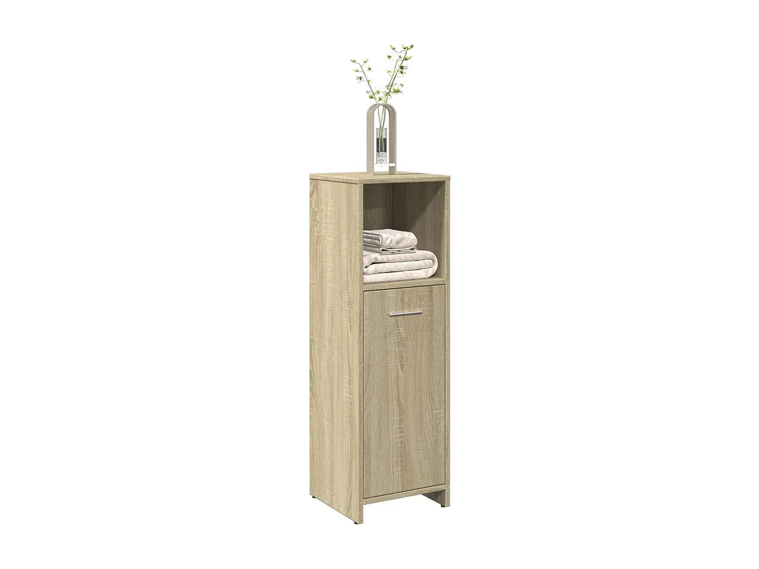 Badkamermeubel Sonoma eiken 30x30x95 cm Spaanplaat