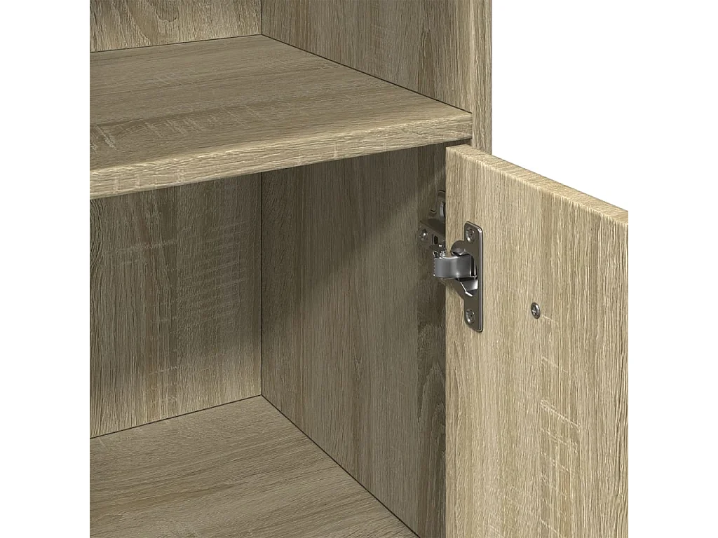 Badkamermeubel Sonoma eiken 30x30x95 cm Spaanplaat