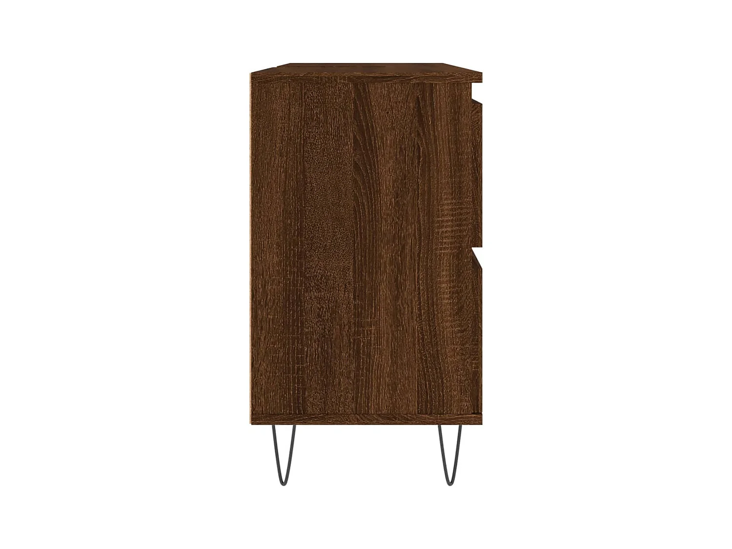 Armoire salle de bain chêne marron 80x33x60cm bois d'ingénierie