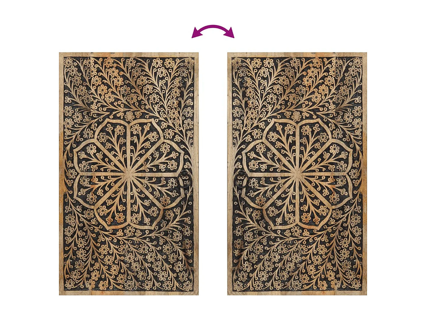 peças de conjunto de móveis de banheiro em madeira de mangueira maciça