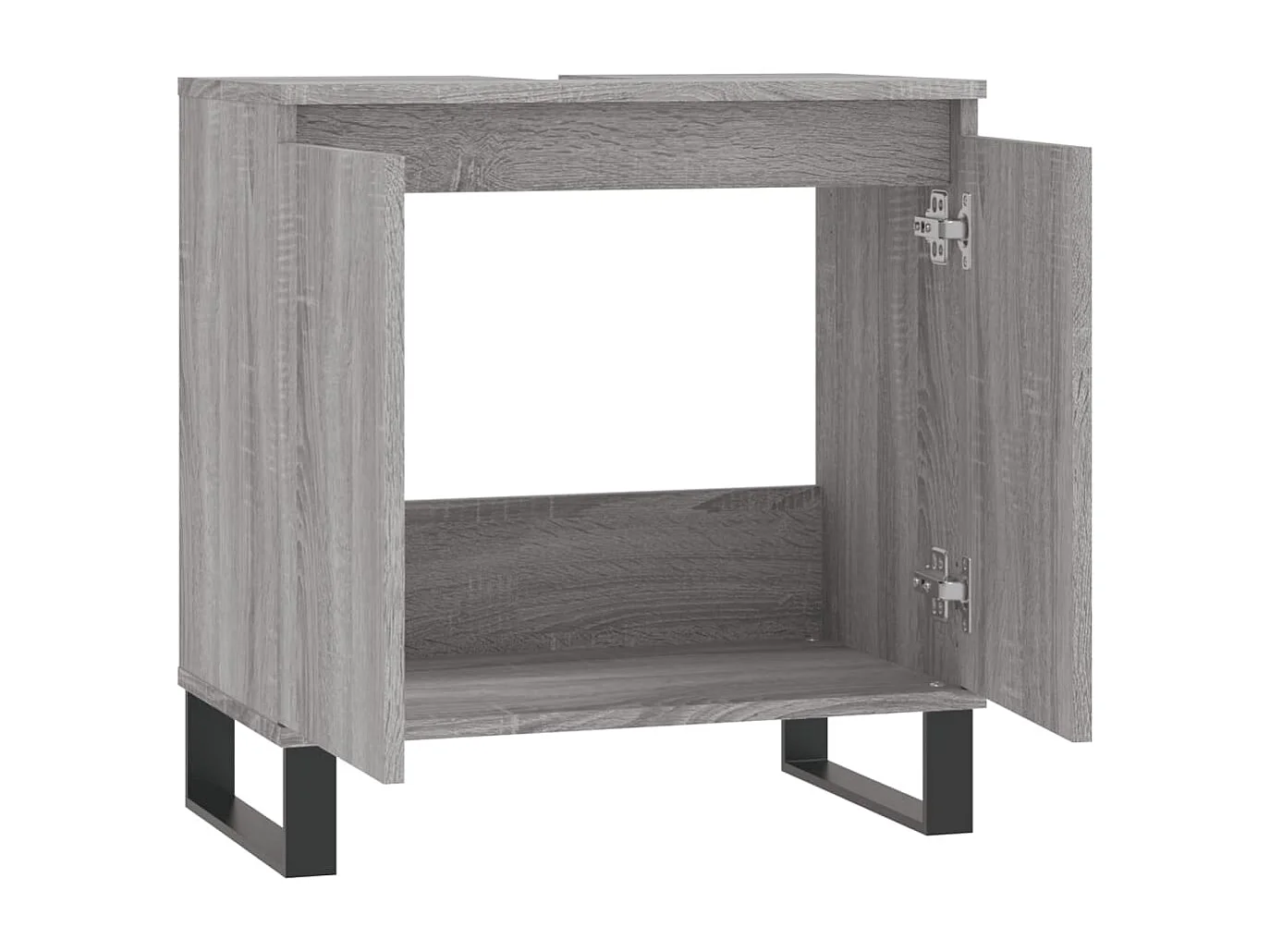 Mobile da Bagno Grigio Sonoma 58x33x60 cm in Legno Multistrato