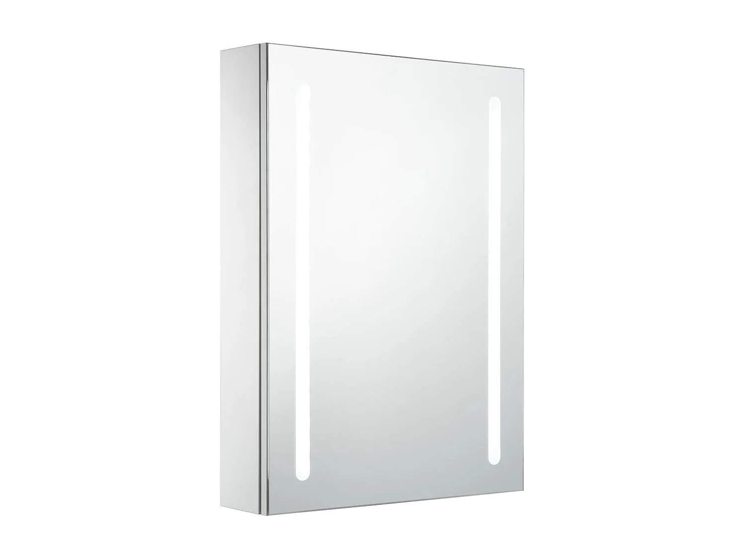 Armoire de salle de bain à miroir LED 50x13x70 cm