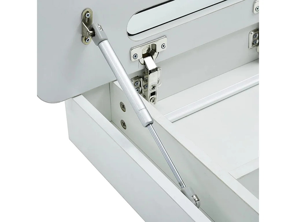 Mueble de baño con espejo LED 80x9,5x55 cm