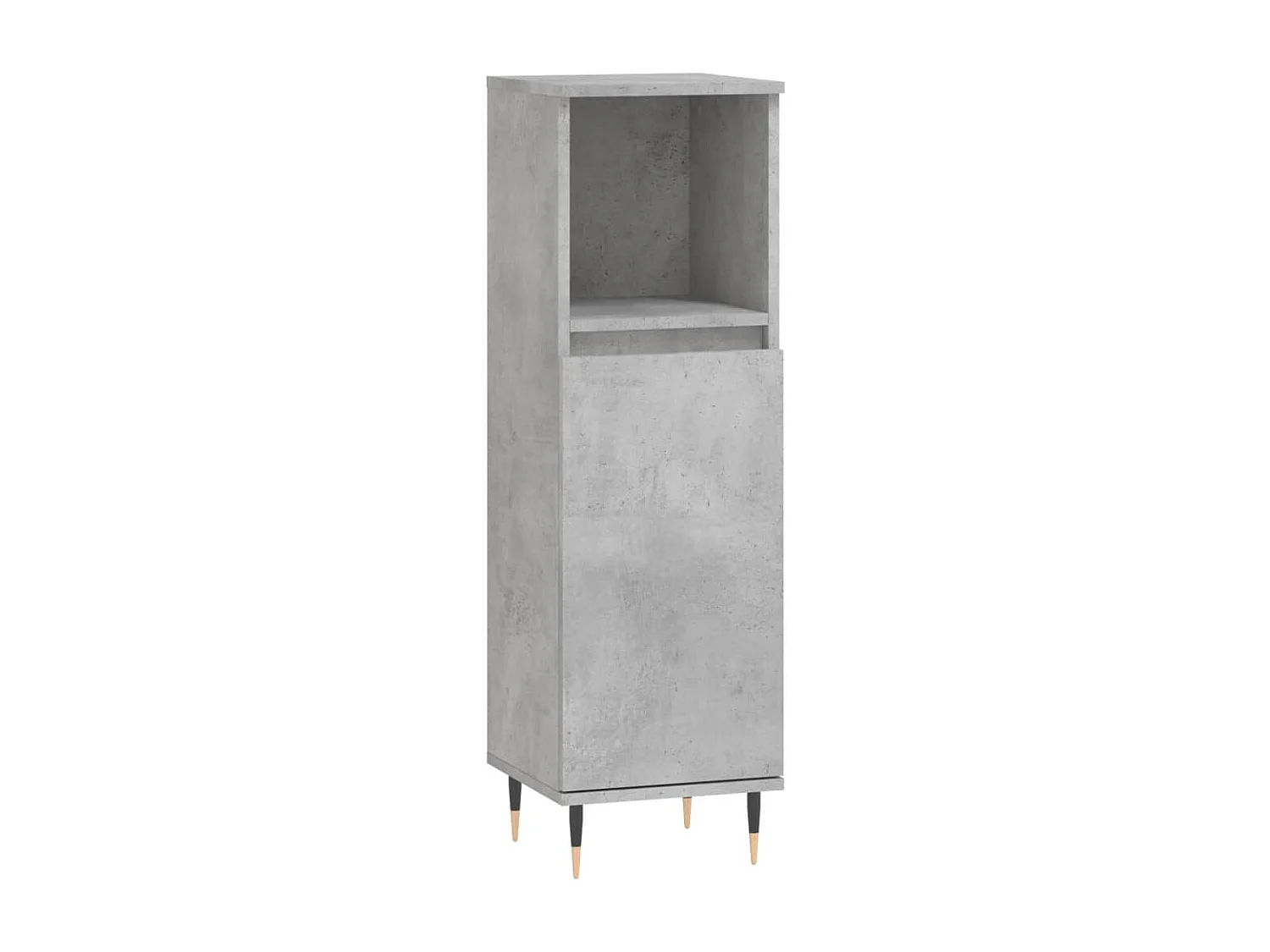 Armoire de salle de bain gris béton 30x30x100 cm
