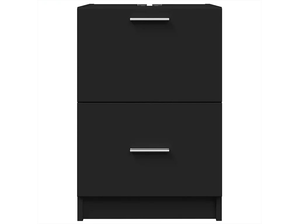 Armoire d'évier noir 40x37x59 cm bois d'ingénierie