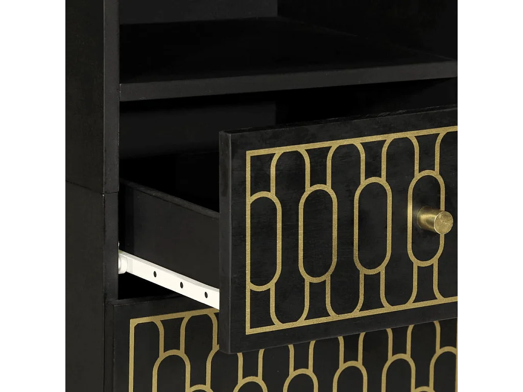 Armoire de salle de bain 38x33x160 cm bois massif de manguier