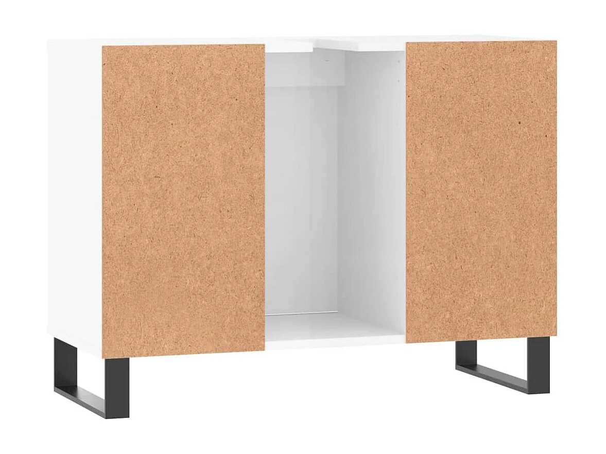 Armoire de salle de bain blanc brillant 80x33x60 cm