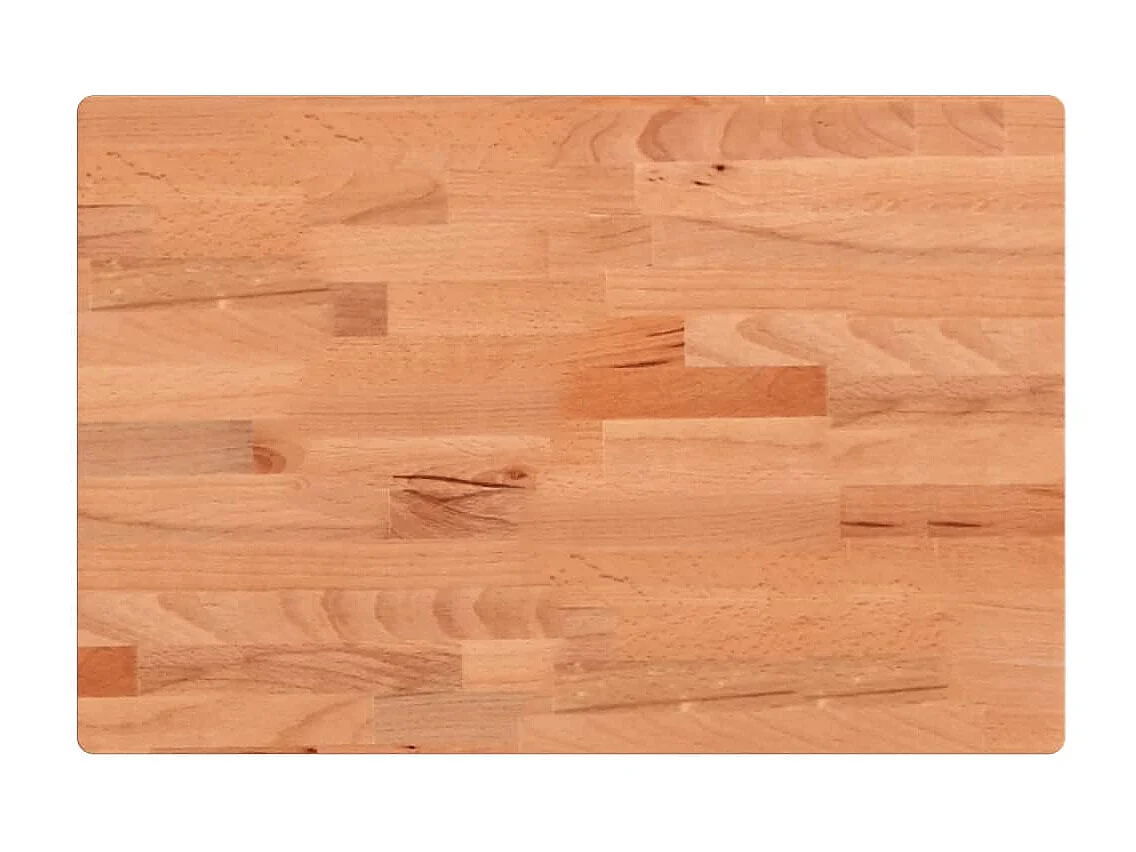 Estante de lavabo de pared de acero y madera maciza de haya