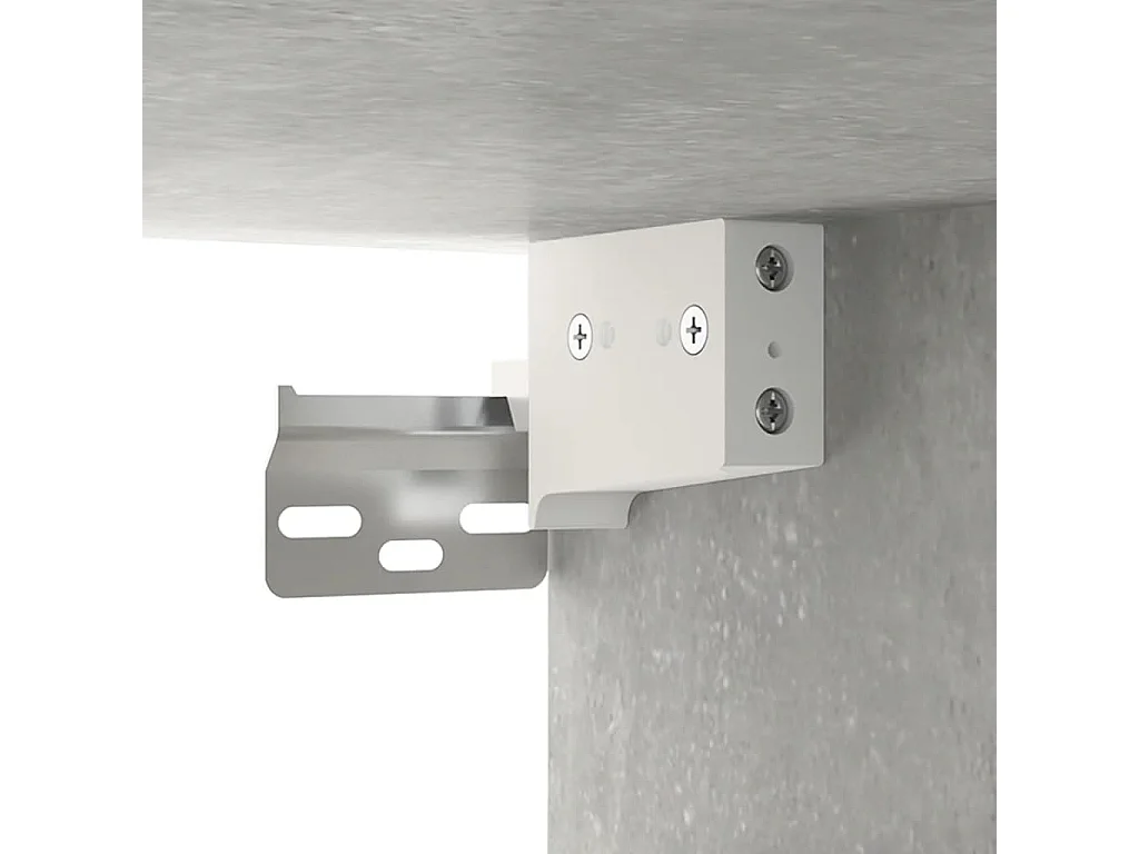 Armoire à miroir de salle de bain Gris béton 64x20x67 cm