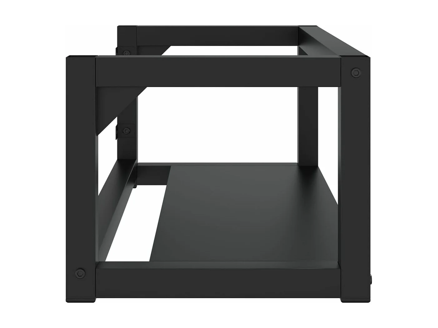 Estructura de lavabo suspendido hierro negro 79x38x31 cm