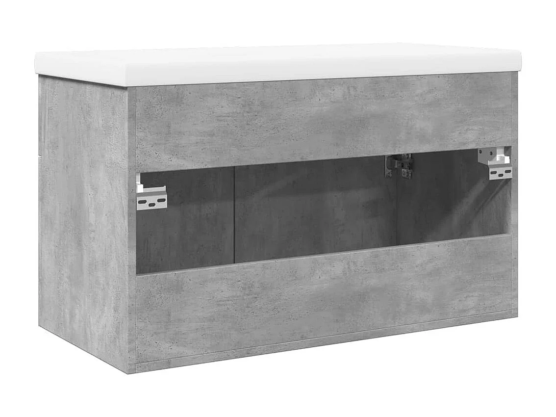 Mueble lavabo de baño con lavabo integrado gris hormigón