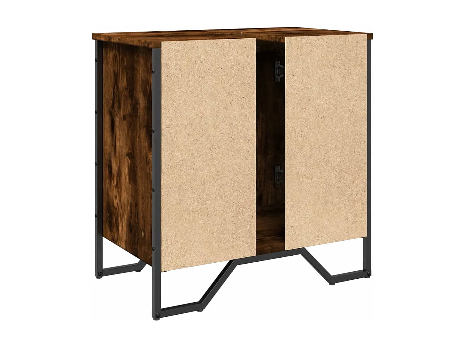 Mobile Bagno con Specchio Rovere Sonoma 60x11x37 cm Truciolato