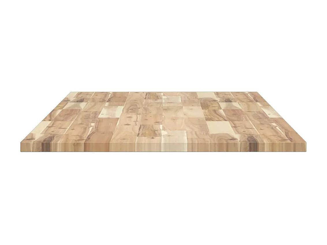 Encimera tocador de baño madera acacia sin tratar 140x60x2 cm