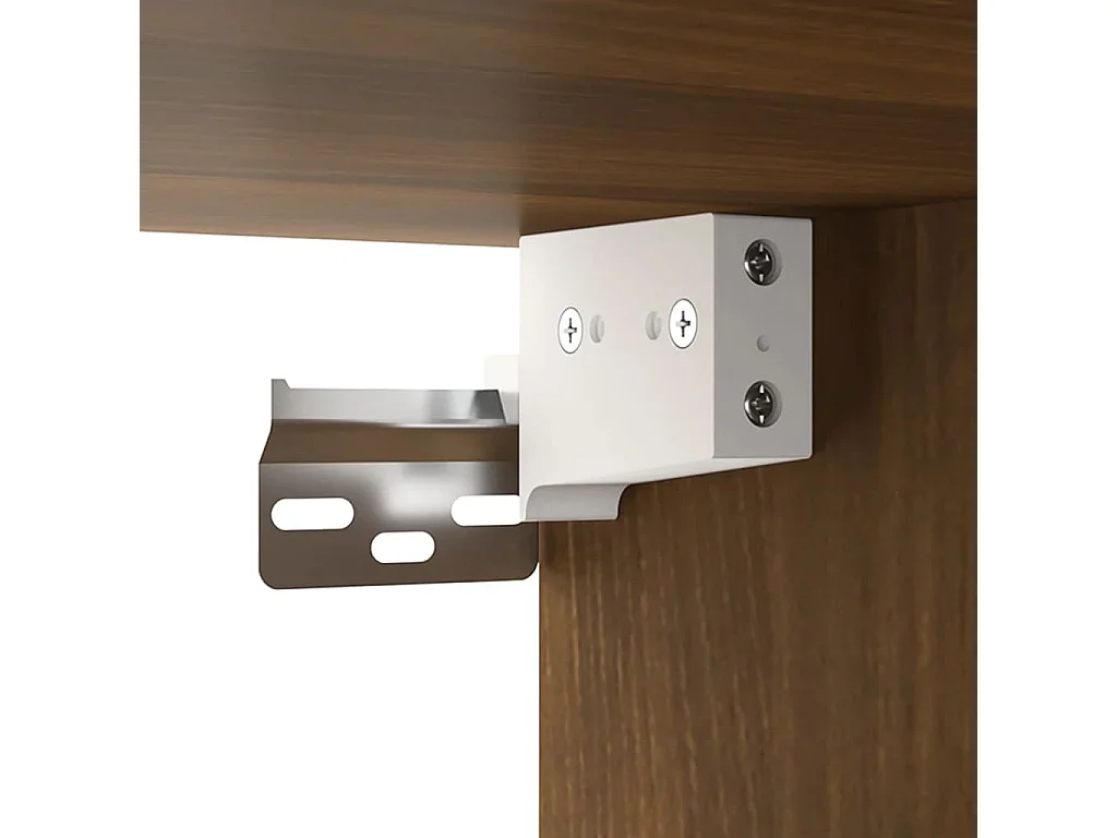 Mobile Bagno Lavabo Integrato Rovere Marrone Legno Multistrato