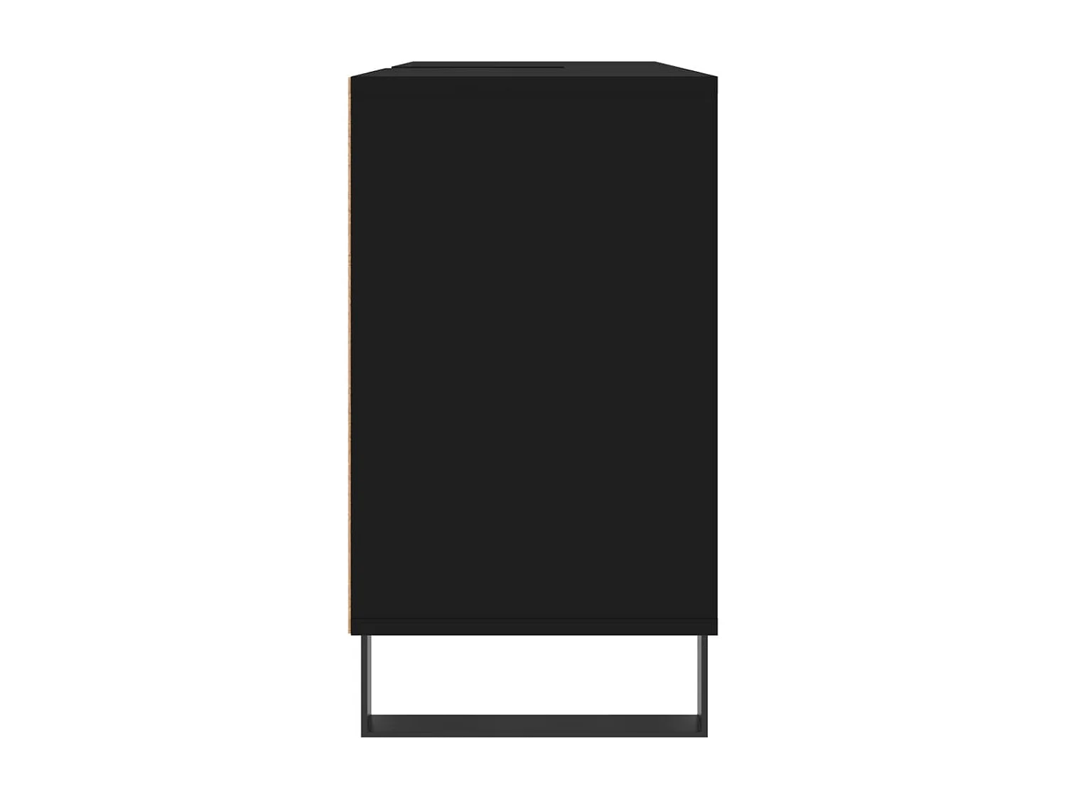 Armoire de salle de bain noir 80x33x60 cm bois d'ingénierie