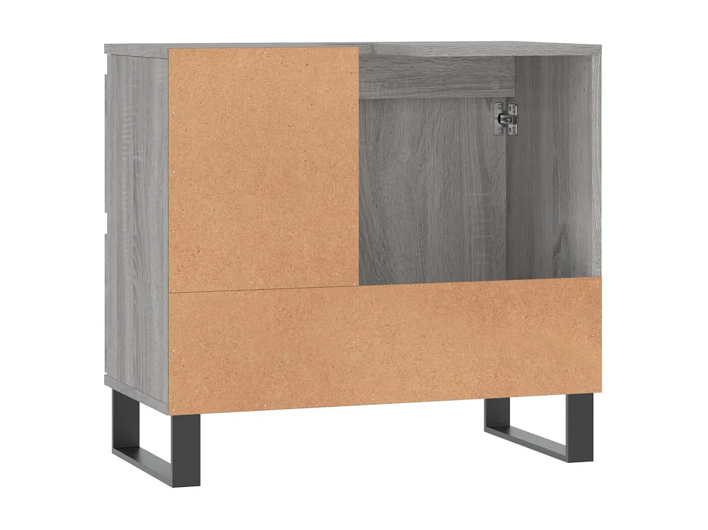 Armadietto Bagno Grigio Sonoma 65x33x60 cm in Legno Multistrato
