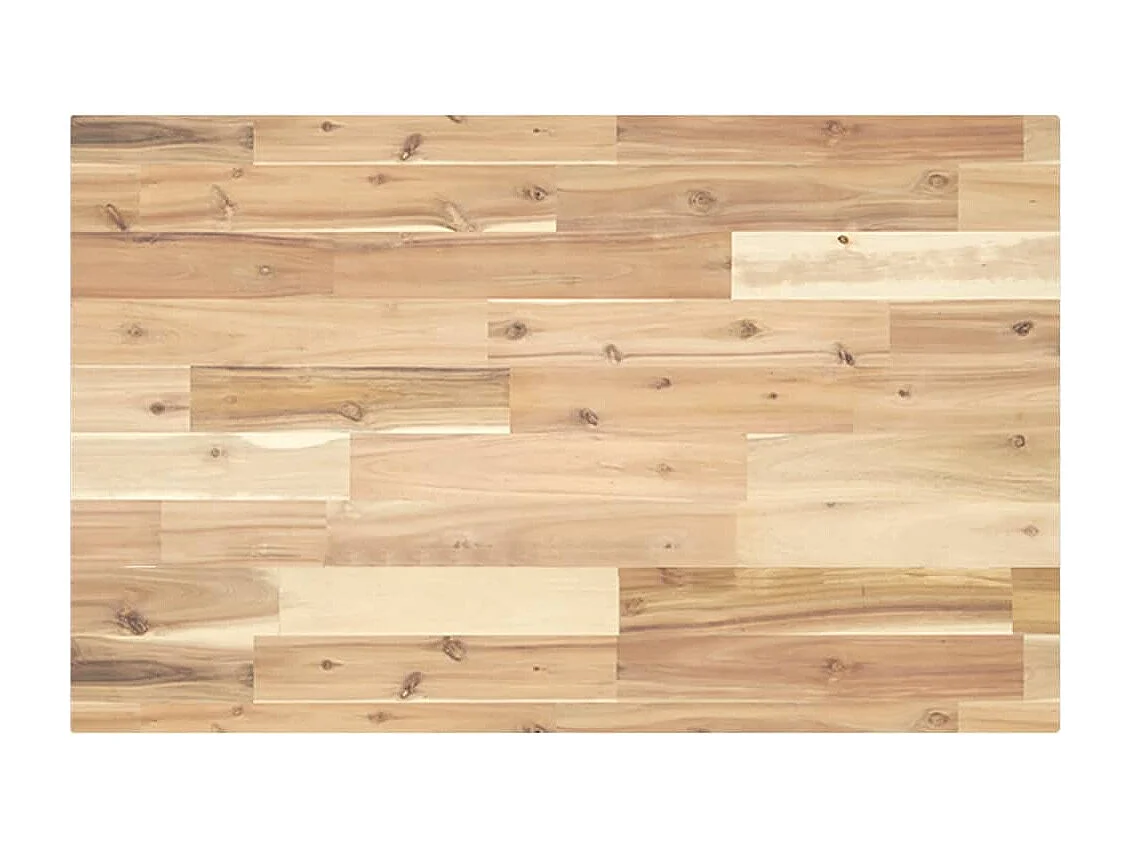 Waschbeckenregal Wandmontage Stahl und Akazienholz