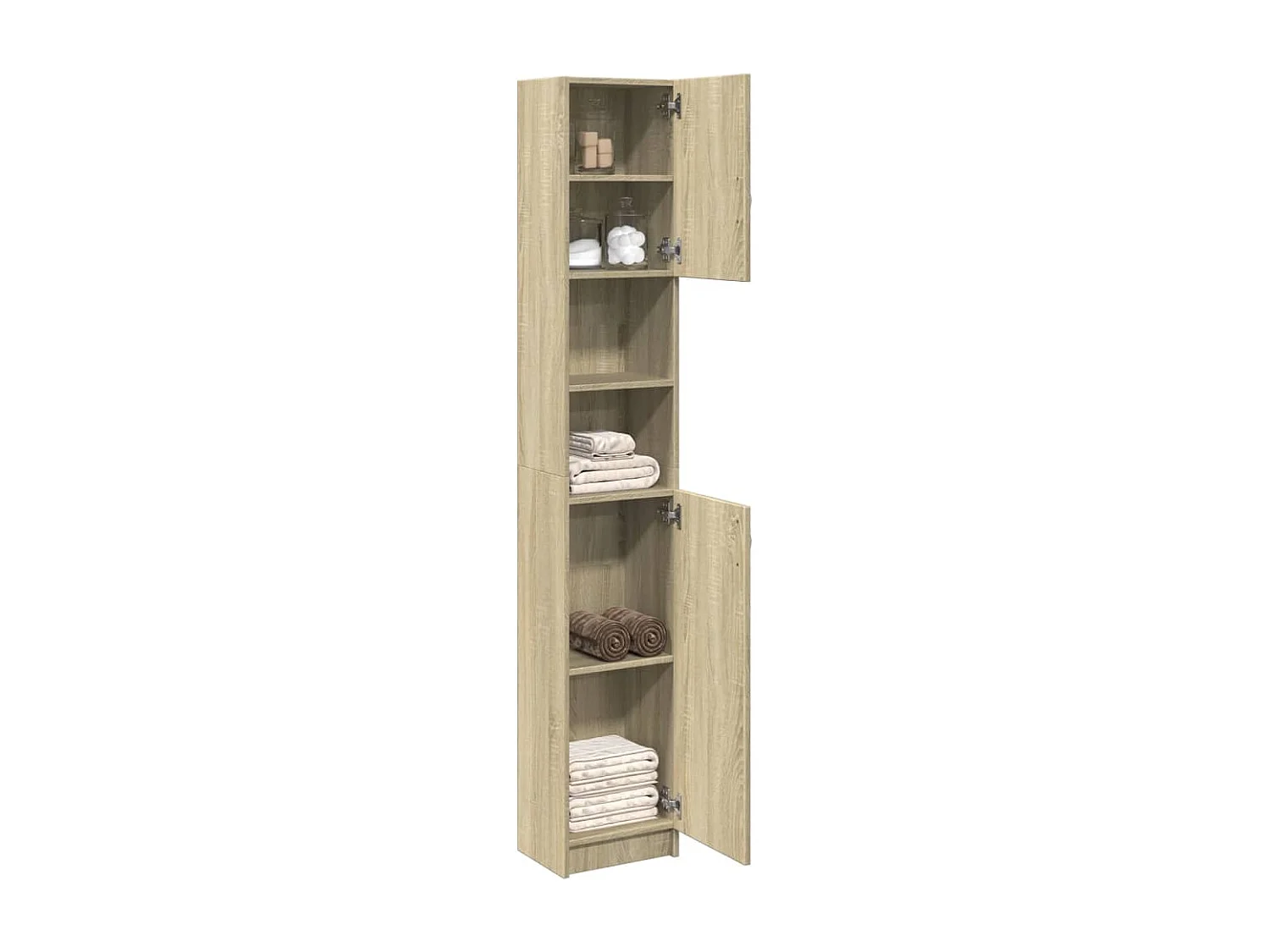 Armoire de salle de bain Chêne sonoma 32x25,5x190 cm Aggloméré