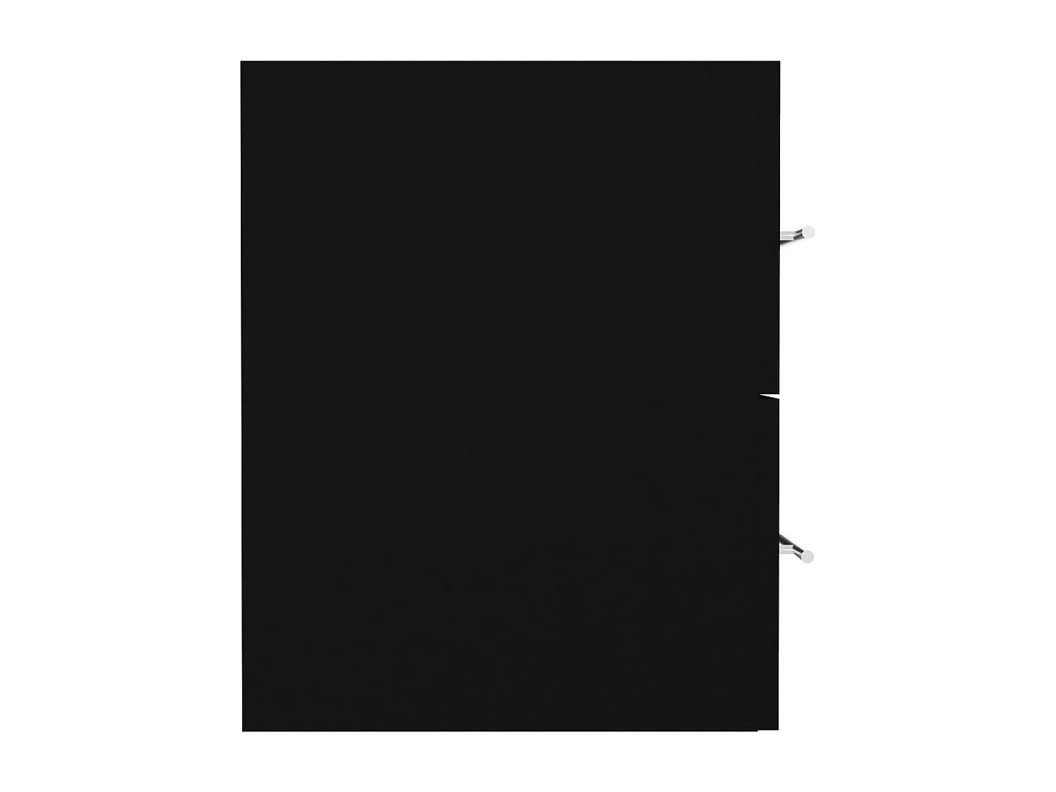 Armoire d'évier avec lavabo intégré Noir Aggloméré