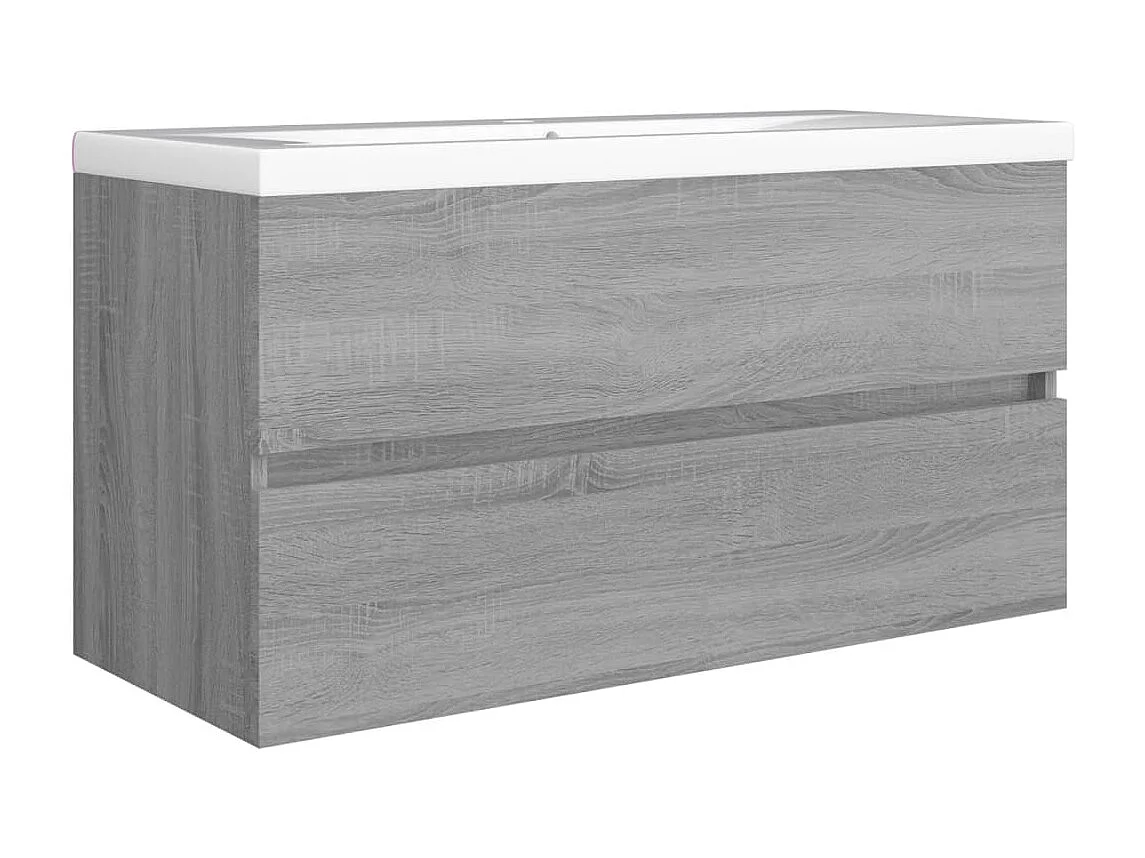 Armoire d'évier Sonoma gris 90x38,5x45 cm Bois d'ingénierie