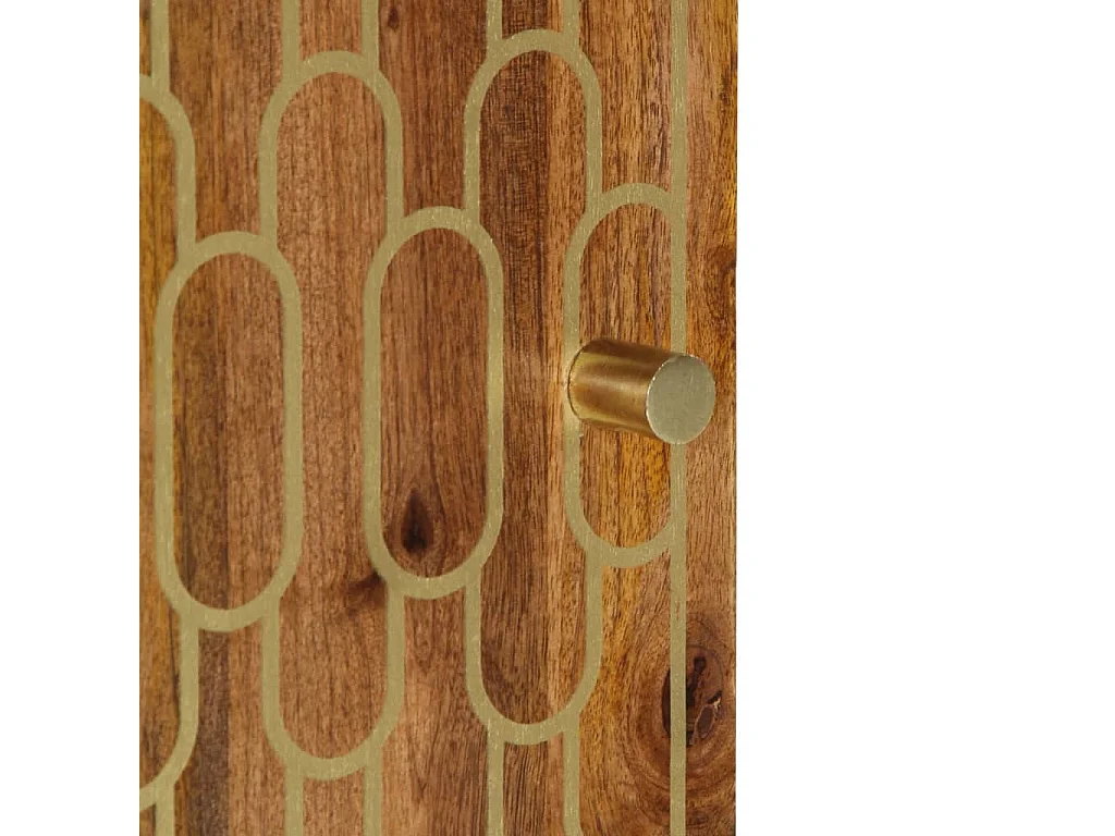 Mueble de baño 38x33x58 cm madera maciza de mango