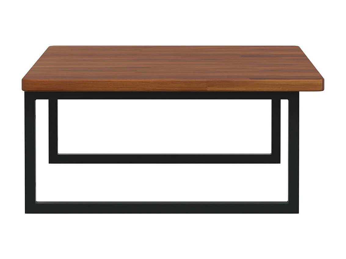 Ripiano a Parete per Lavabo in Acciaio e Massello di Rovere