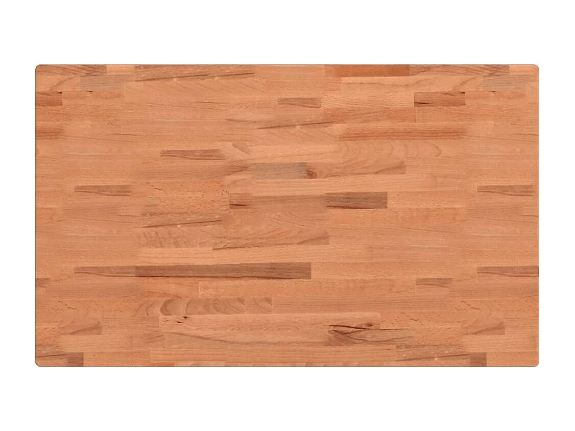 Étagère de vasque murale acier et bois massif de hêtre