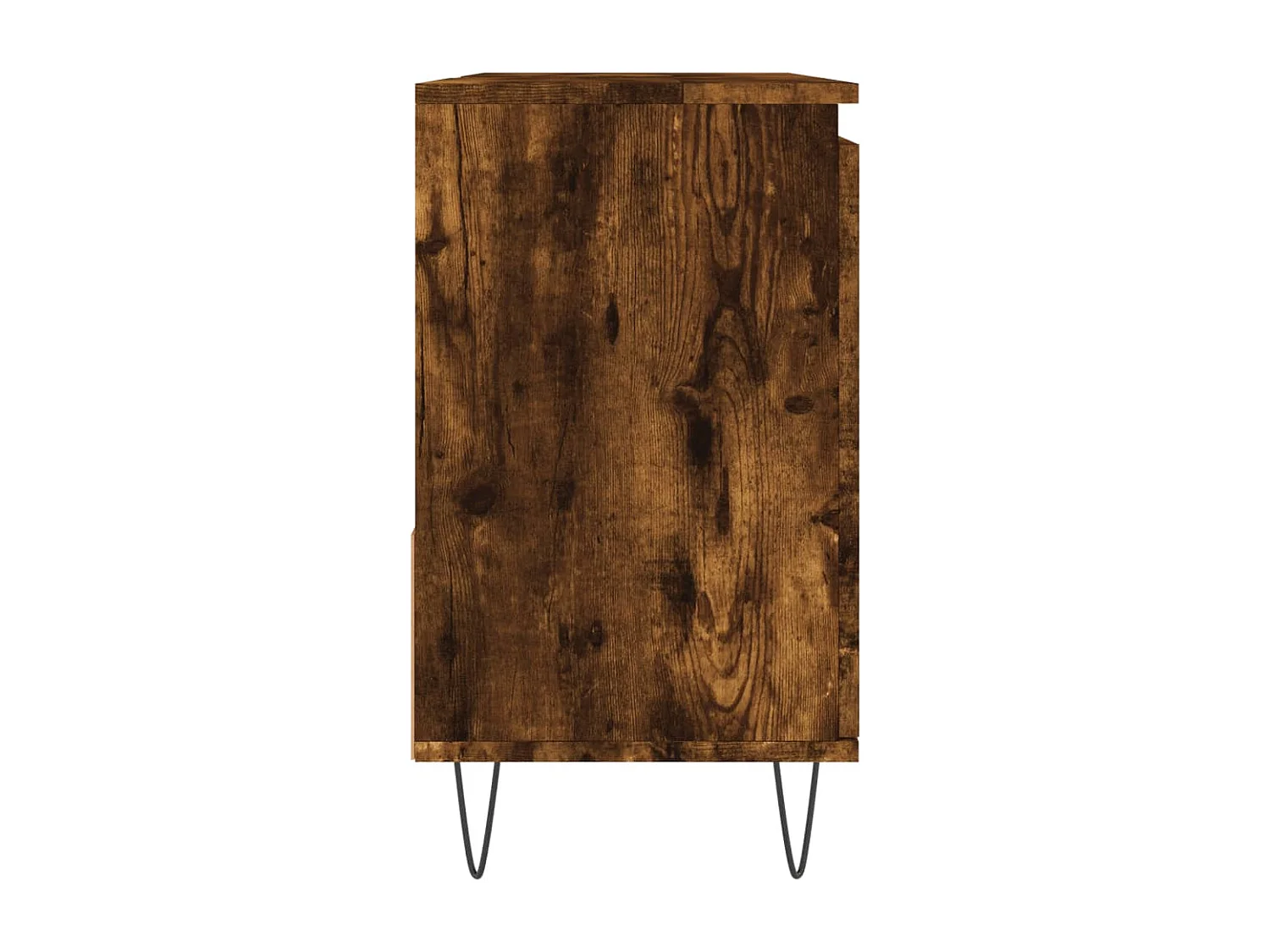 Armoire de bain chêne fumé 65x33x60 cm bois d'ingénierie