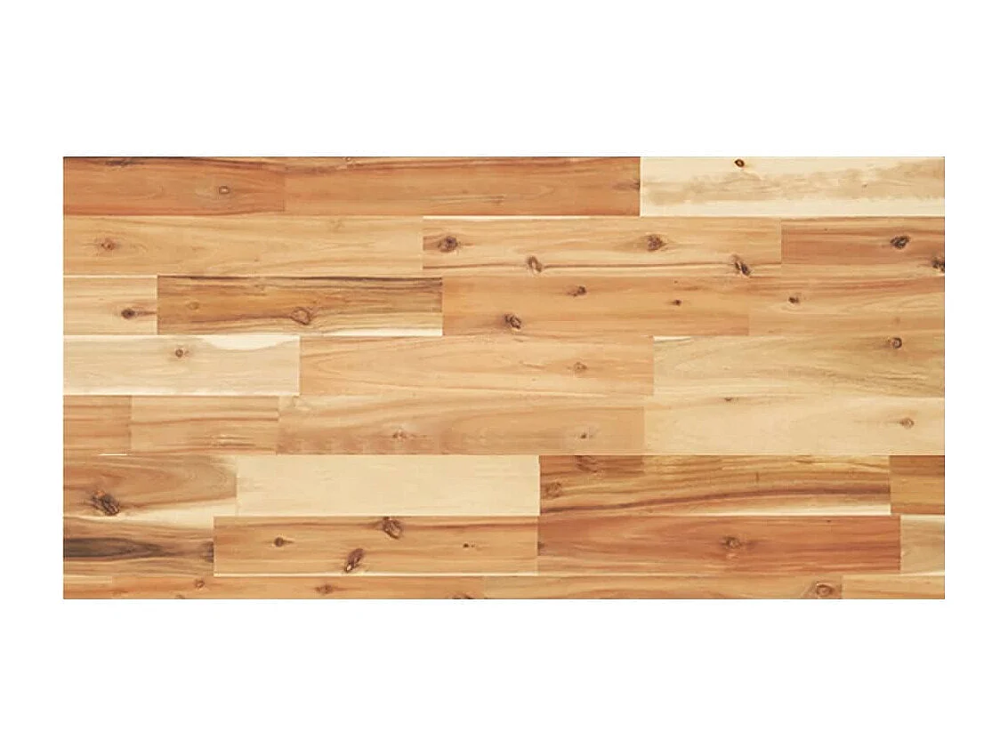 Piano da Bagno Finitura a Olio 100x40x4 cm in Legno di Acacia