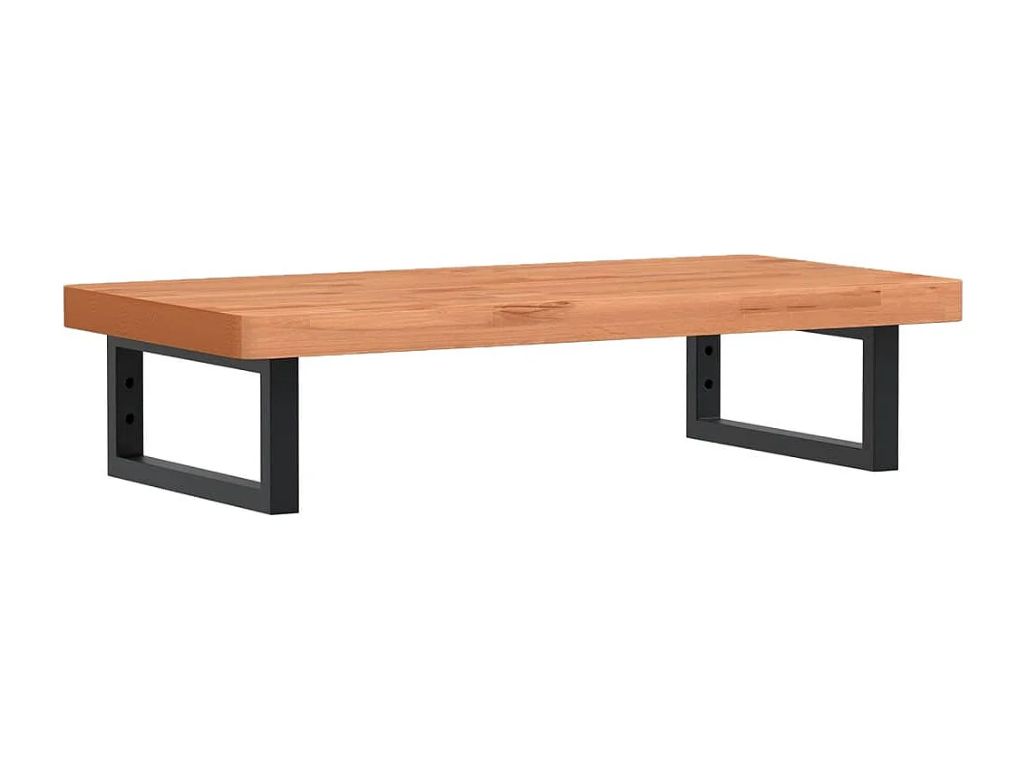 Badkamer wandschap staal en massief beukenhout