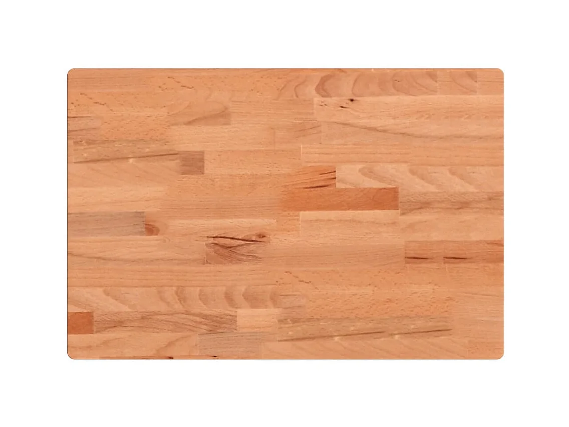 Ripiano a Parete per Lavabo in Acciaio e Massello di Faggio