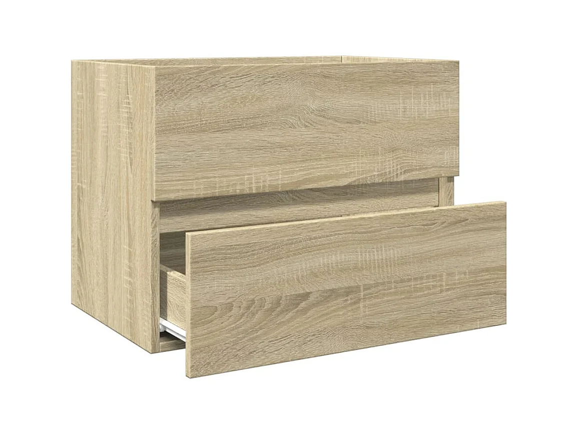 Armoire d'évier Chêne sonoma 60x38,5x45 cm Aggloméré