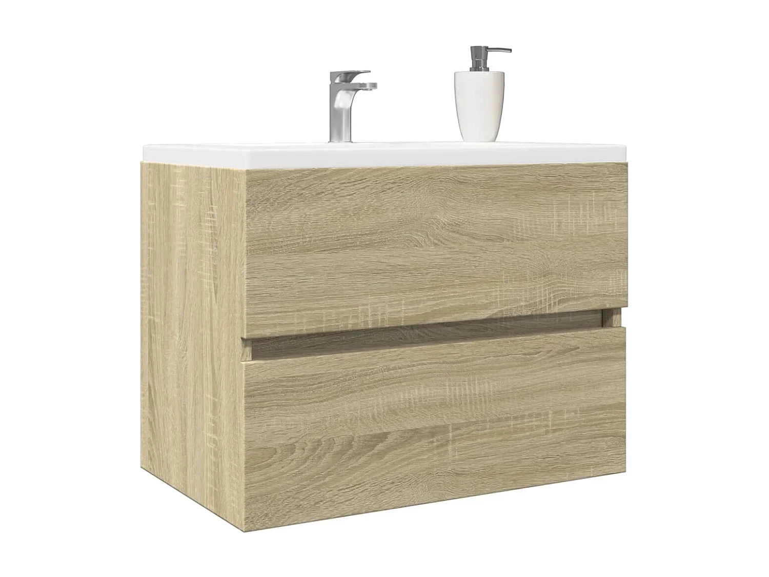 Armoire d'évier Chêne sonoma 60x38,5x45 cm Aggloméré