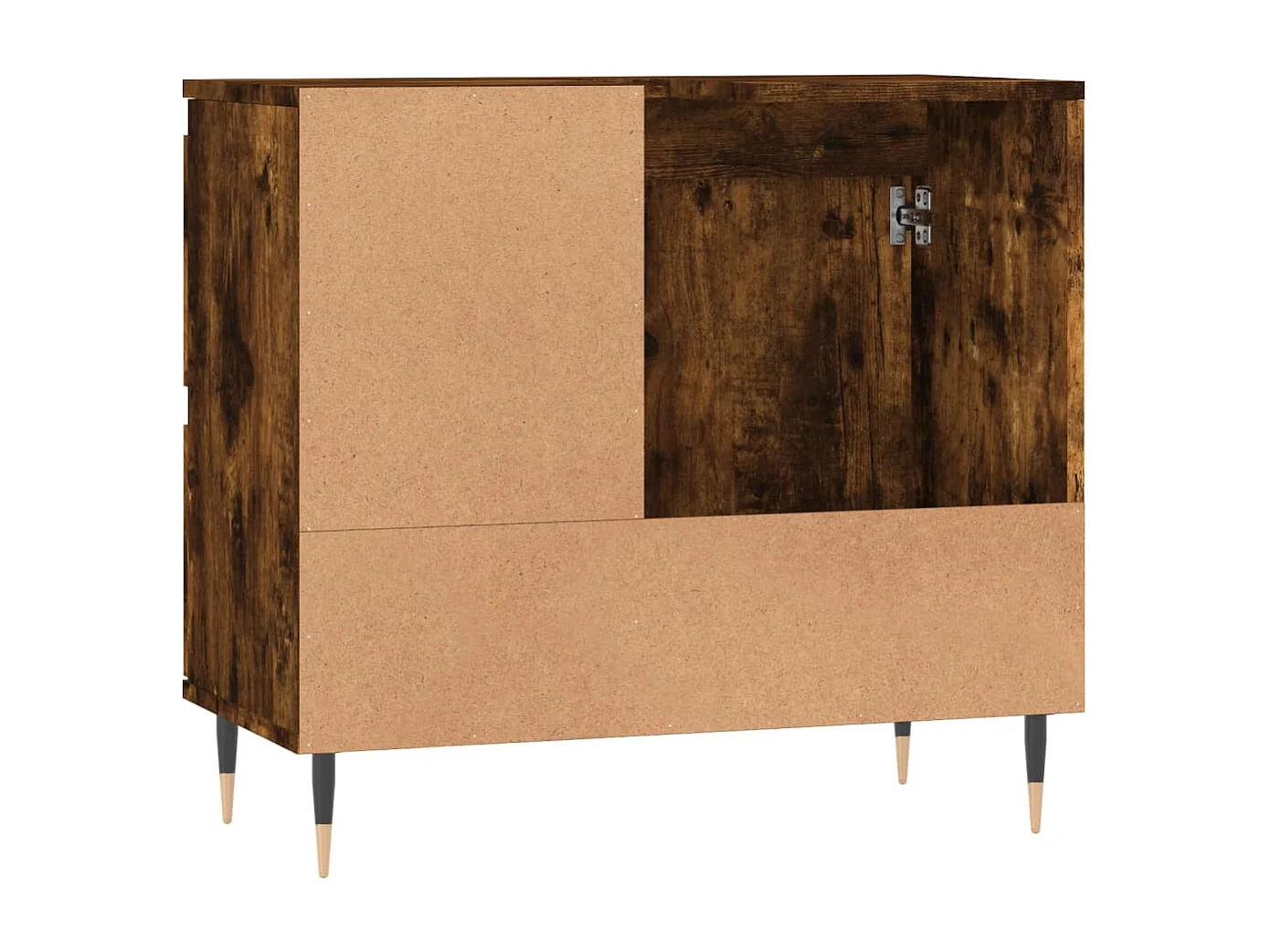 Armoire de bain chêne fumé 65x33x60 cm bois d'ingénierie