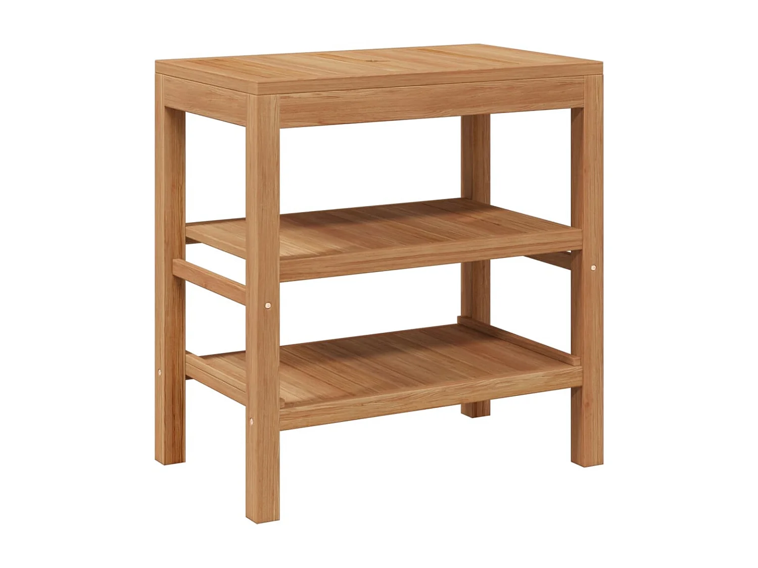 Mobile Bagno in Massello di Teak con Lavabo in Pietra di Fiume