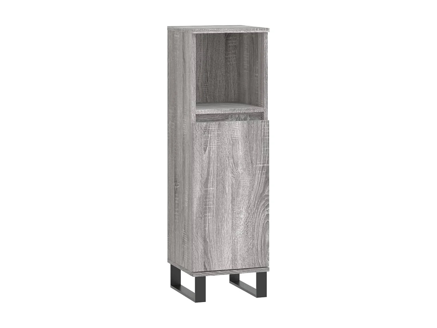 Armoire salle de bain sonoma gris 30x30x100 cm