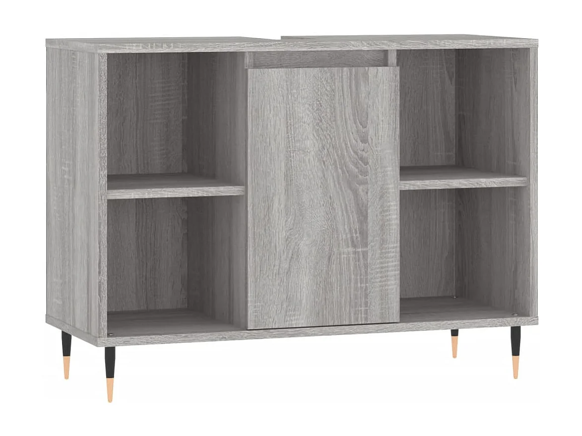 Mueble de baño madera de ingeniería gris Sonoma 80x33x60 cm