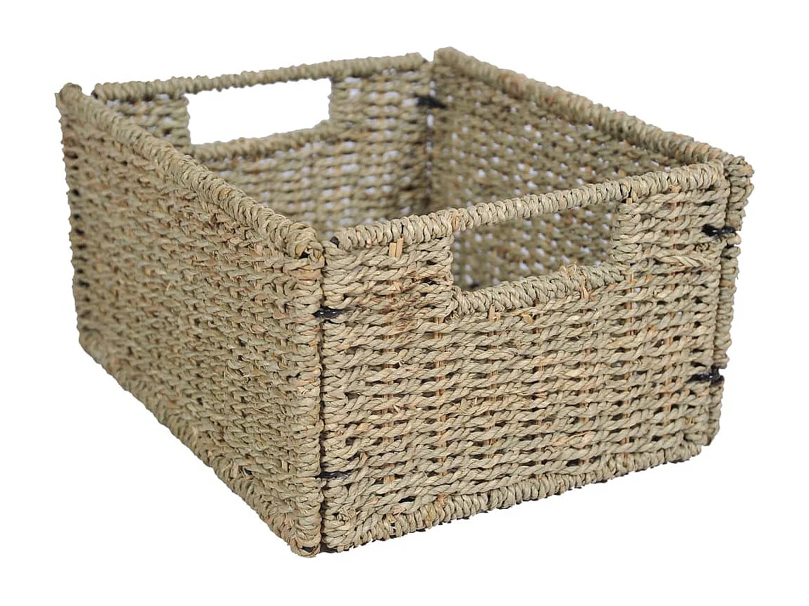 Meuble de salle de bain avec 2 paniers Teck massif 74x45x75 cm