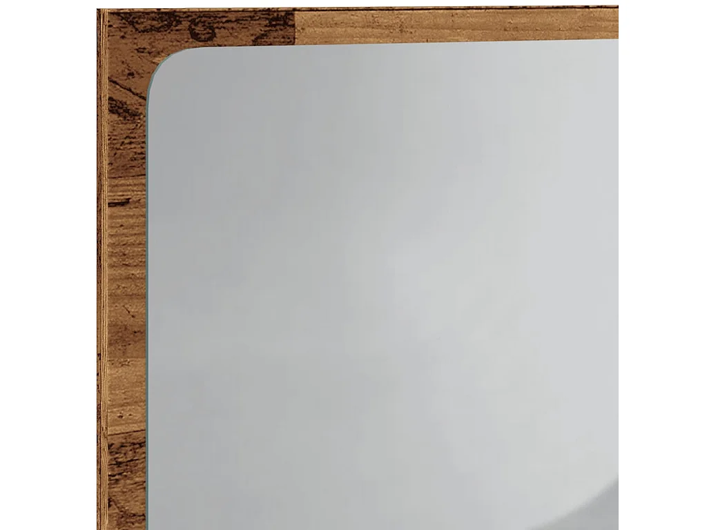 Badkamerspiegel met LED 60x8,5x38 cm artisanaal eikenkleurig