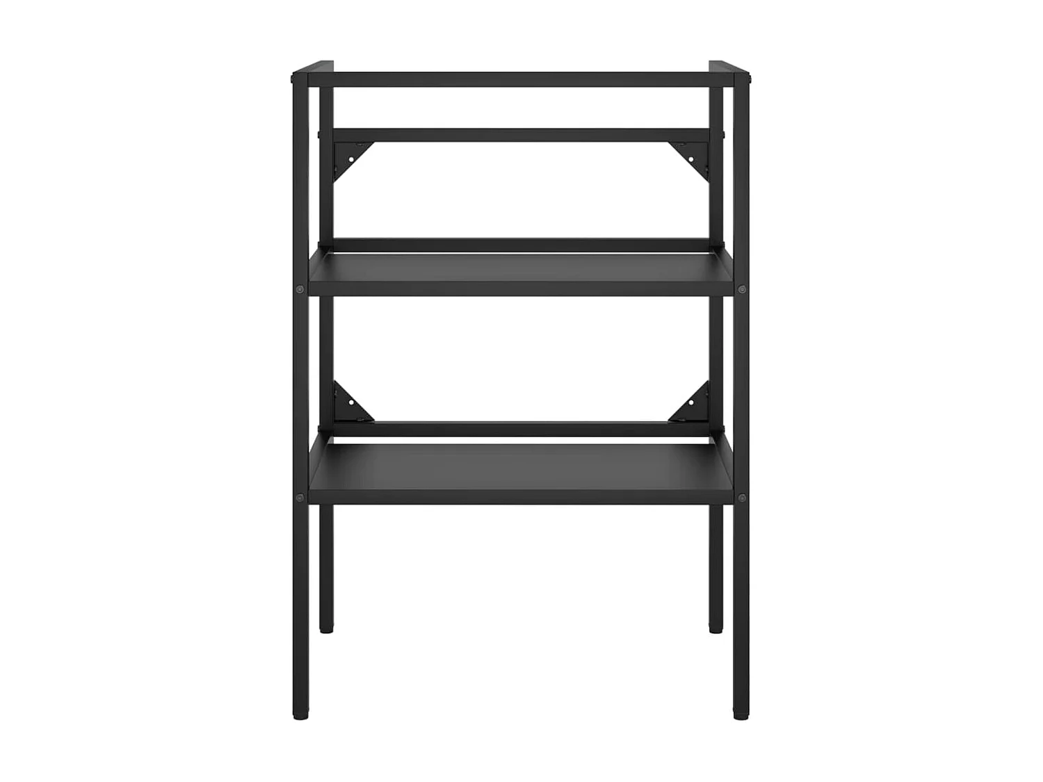 Estructura de lavabo de hierro negro 59x38x83 cm