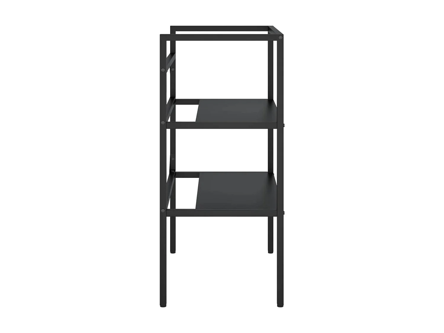 Struttura per Lavabo da Bagno Nera 59x38x83 cm in Ferro