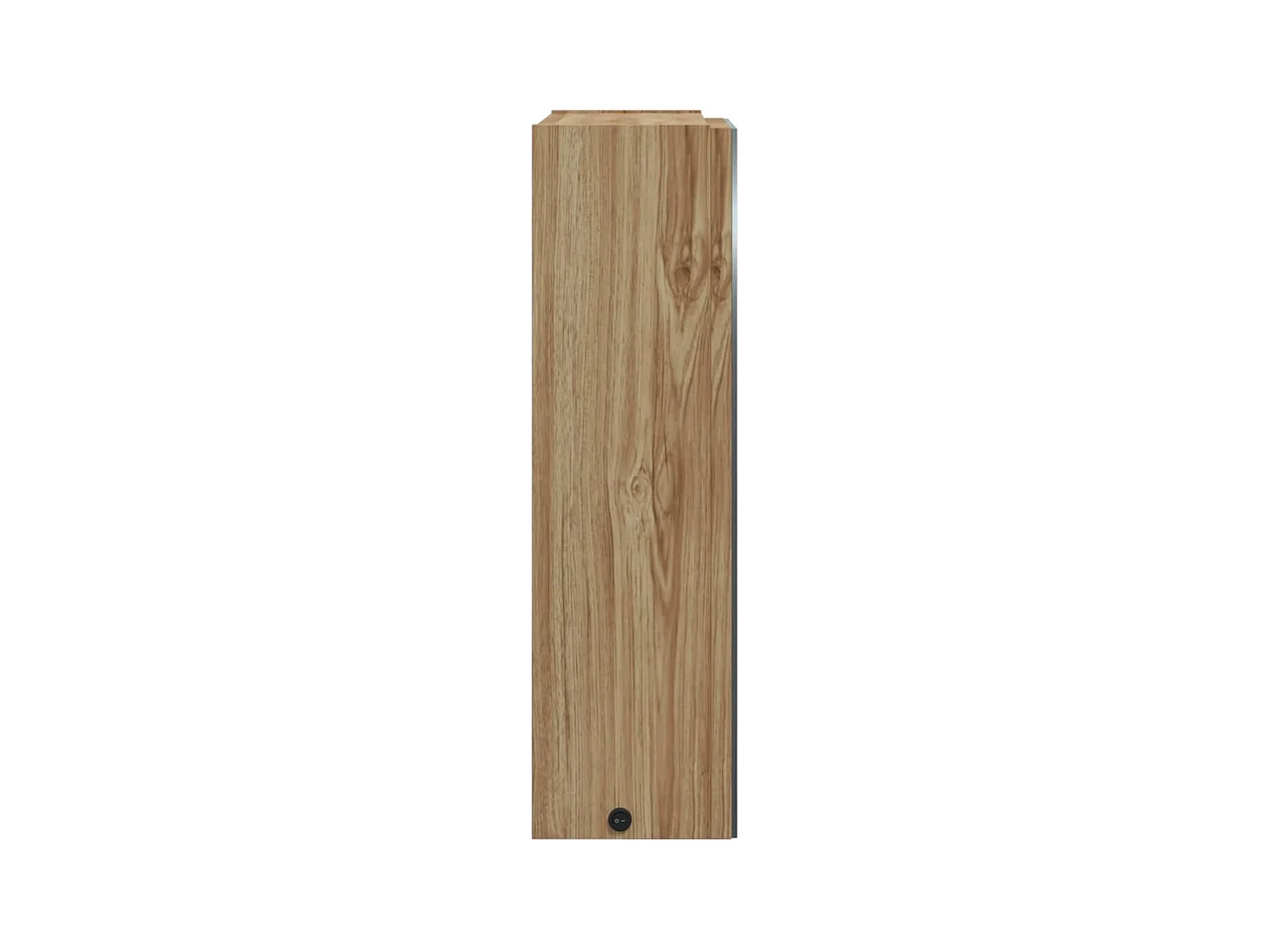 Armoire de salle de bain à miroir avec LED chêne 45x13x52 cm