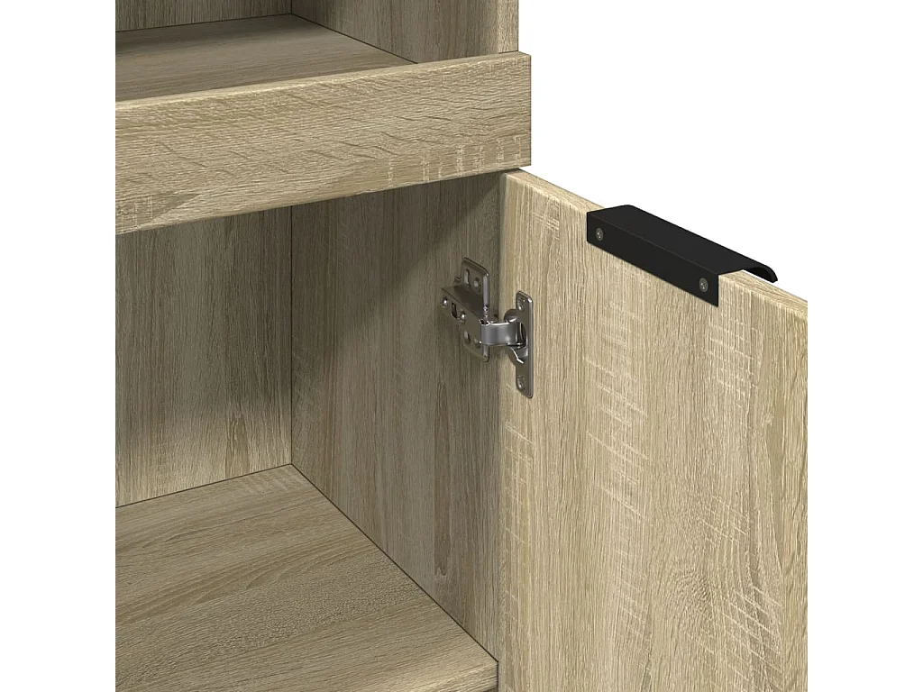 Armoire salle de bain chêne sonoma 32x34x188,5 cm