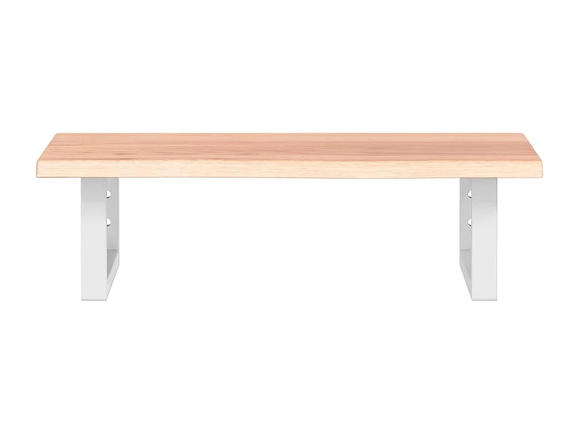 Badkamer wandschap staal en massief eikenhout