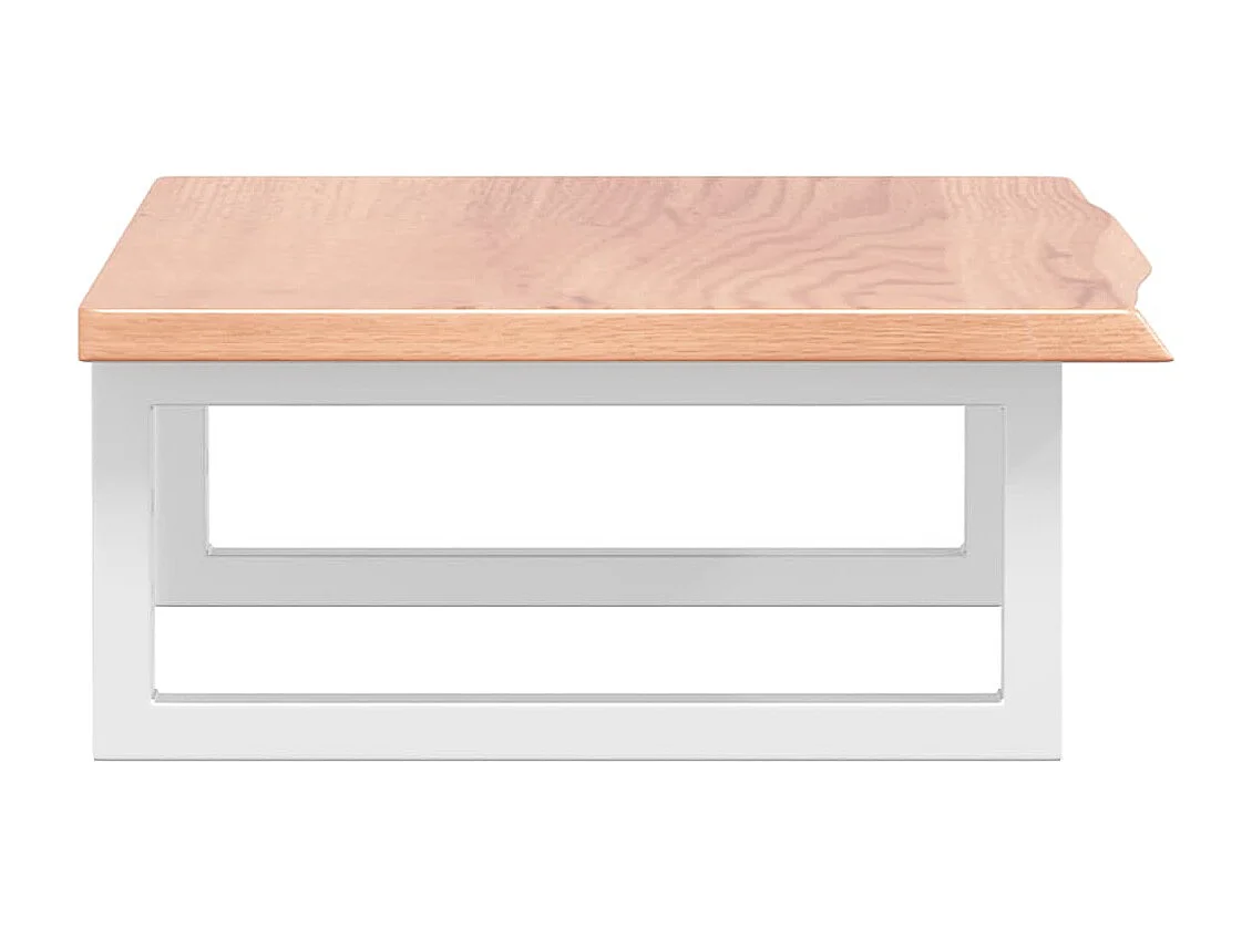 Badkamer wandschap staal en massief eikenhout