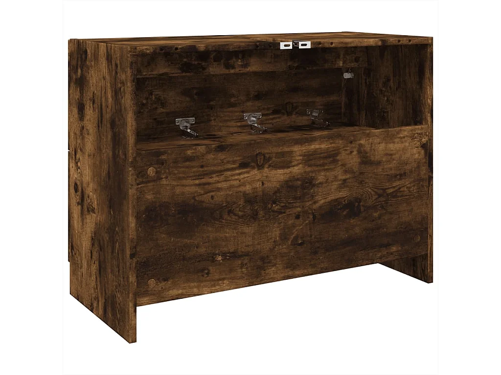 Mueble fregadero roble ahumado 78x37x59 cm madera contrachapada