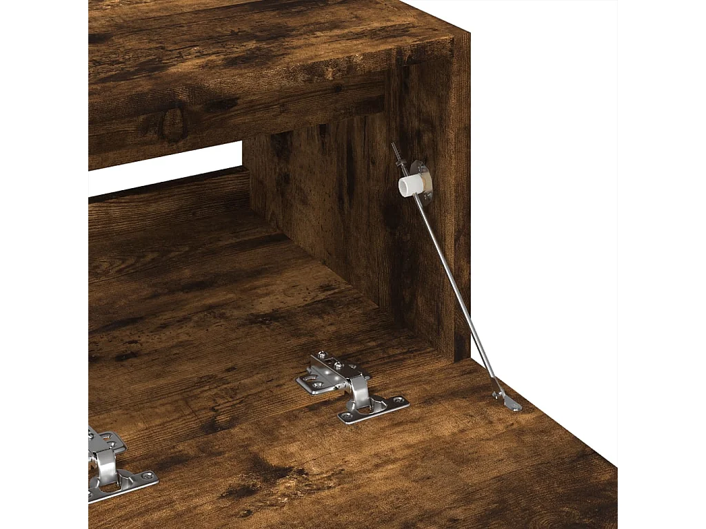 Mueble fregadero roble ahumado 78x37x59 cm madera contrachapada