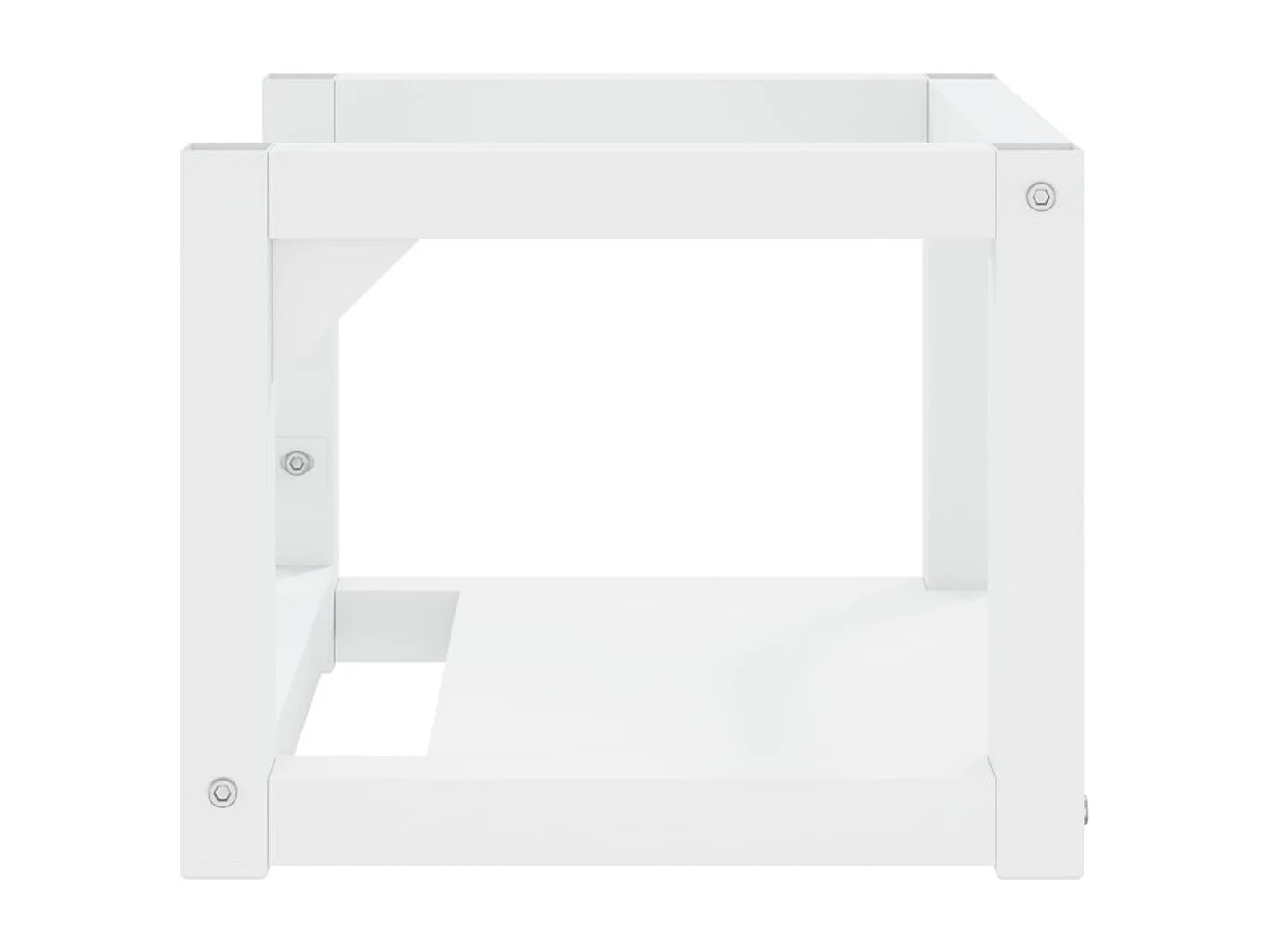 Badezimmer Wand-Waschtischgestell Weiß 40x38x31 cm Eisen