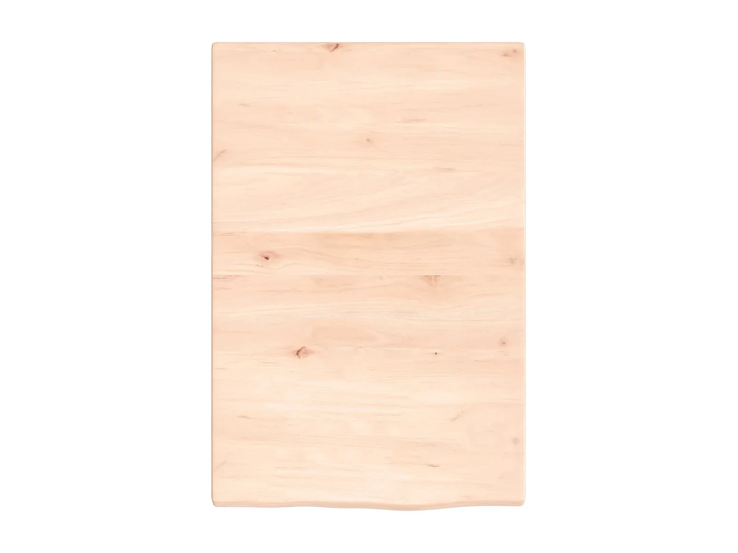 Étagère de vasque murale acier et bois de chêne massif